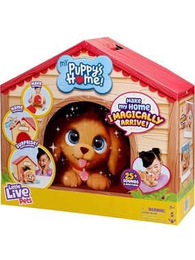 Little Live Pets Buildable Puppy Playhouse - Pink & Cream
